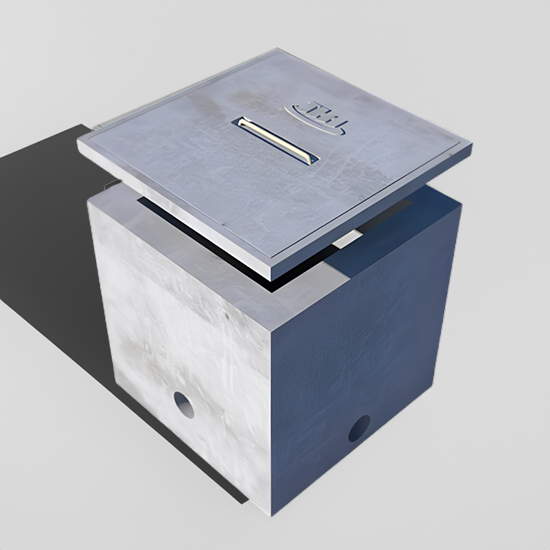 Registro de alumbrado público 33x33x40cm con marco galvanizado o pintado